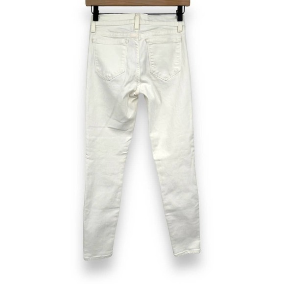 J. Crew White 8" Toothpick Ankle Cropped Skinny Jean Size 24 - Picture 3 of 12